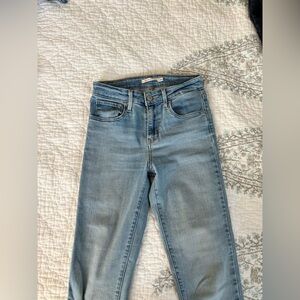 Levi 721 High Rise Skinny Blue Jeans